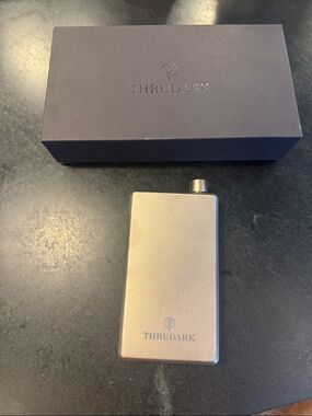 Metallic Gold Flask Bottle - Compact Travel Flask